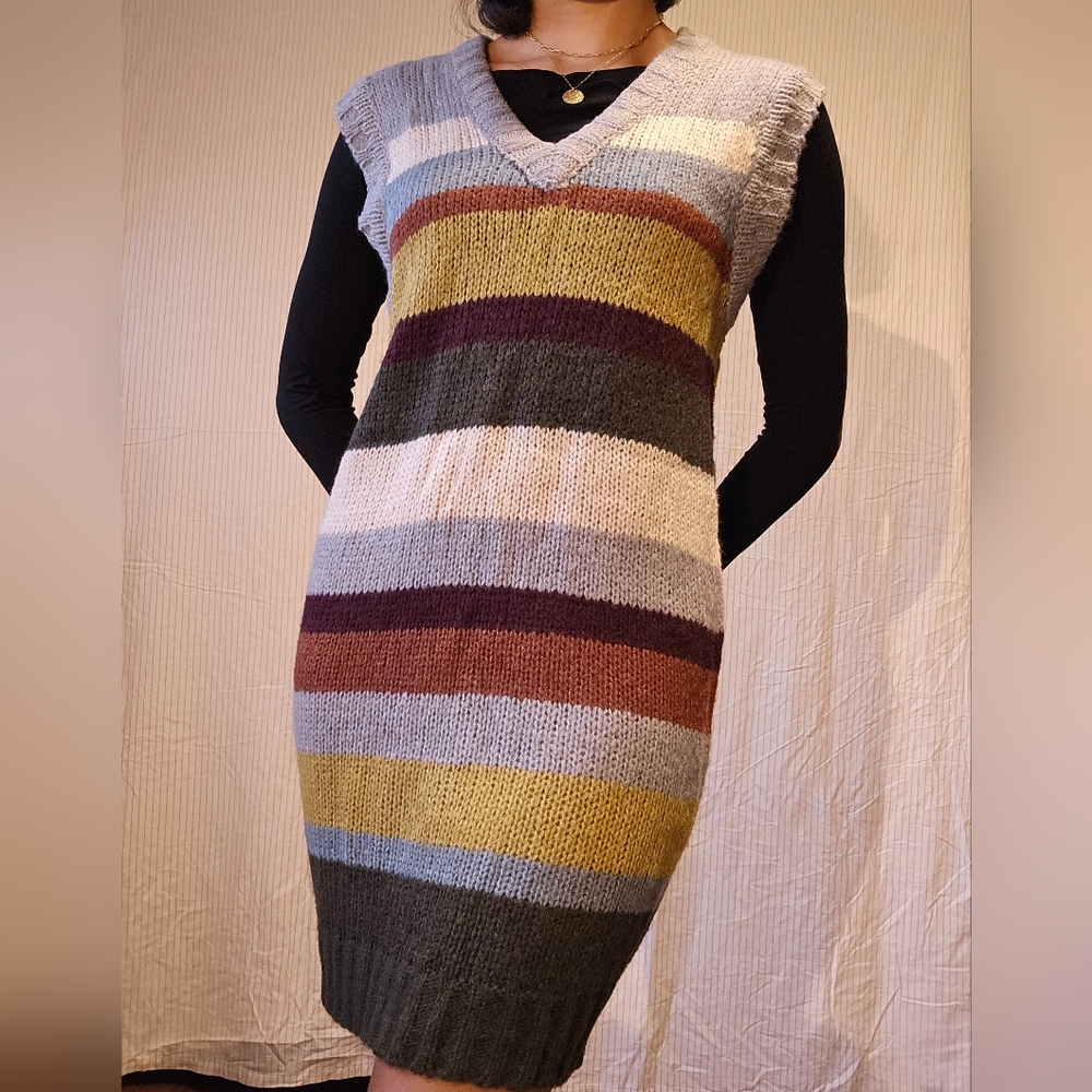 Striped Knit Dress
